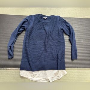 Hilary Ridley ladies blue & white long sleeve top
size S